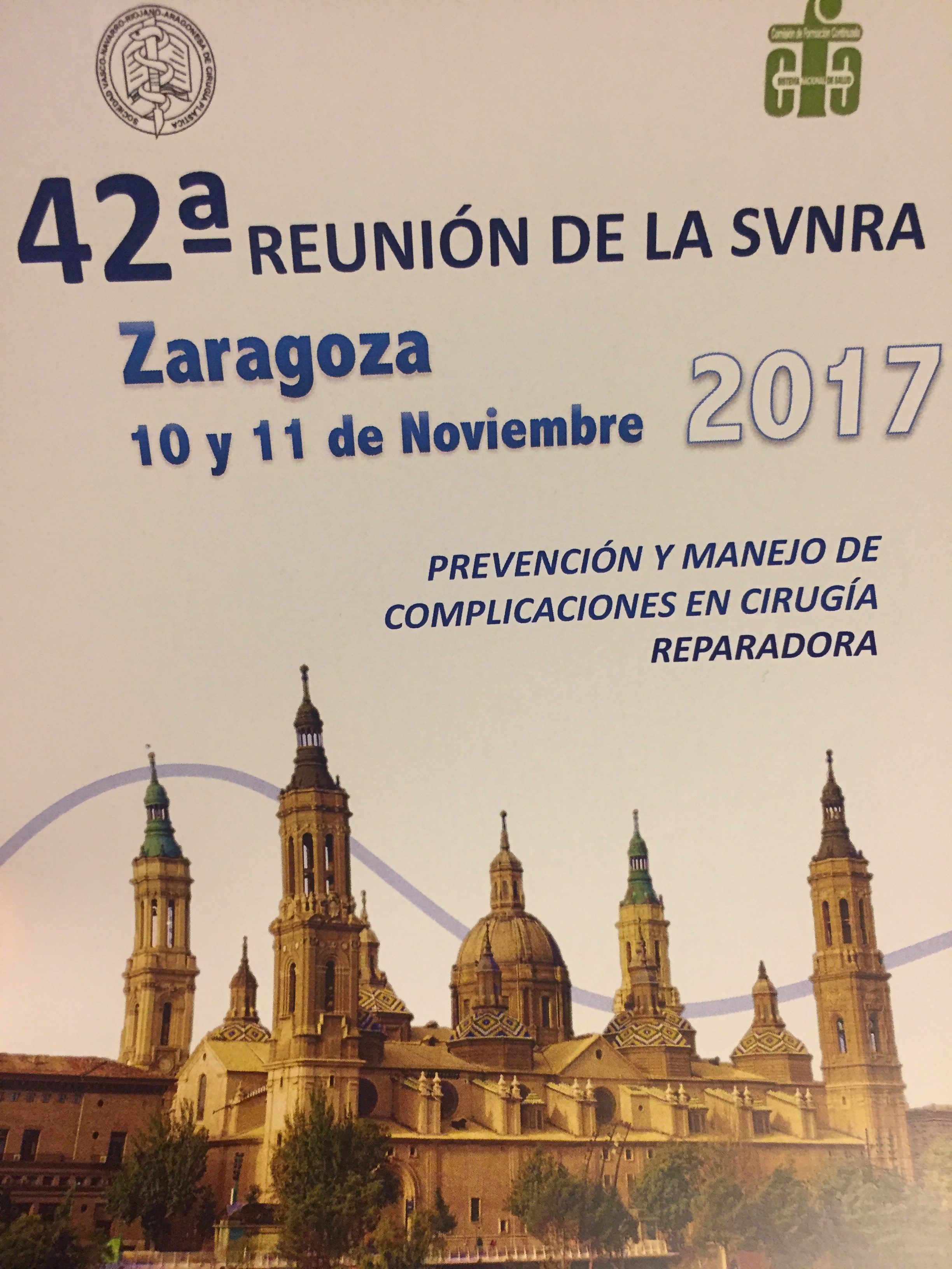 Congreso en Zaragoza en noviembre 2017